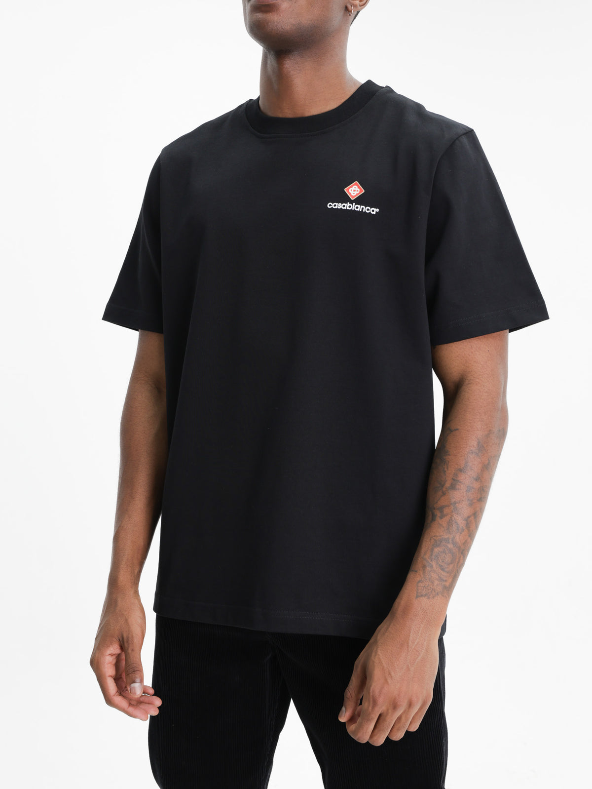 Casablanca Core Logo 3D Printed Classic T-Shirt Black