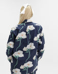 Kenzo Shirt LS Floral Navy Blue