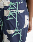 Kenzo Pants Floral Navy Blue