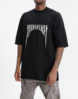 Rick Owens T-Shirt Jumbo Ss Knit Black/Pearl
