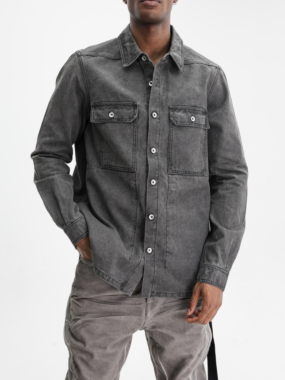 Rick Owens Jacket Outershirt Gravel