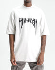 Rick Owens T-Shirt Jumbo Ss Milk Wash/Black