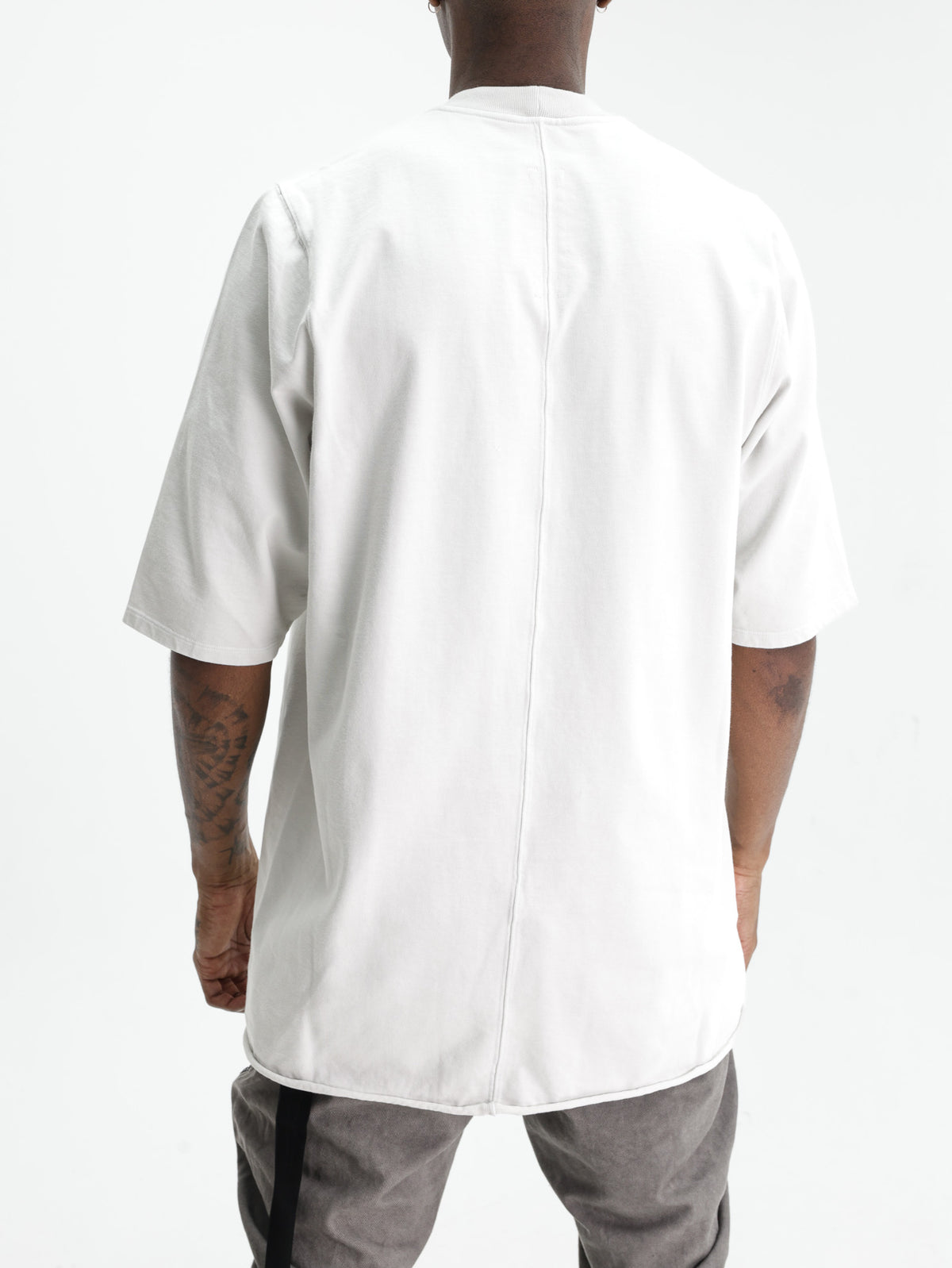 Rick Owens T-Shirt Jumbo Ss Milk Wash/Black