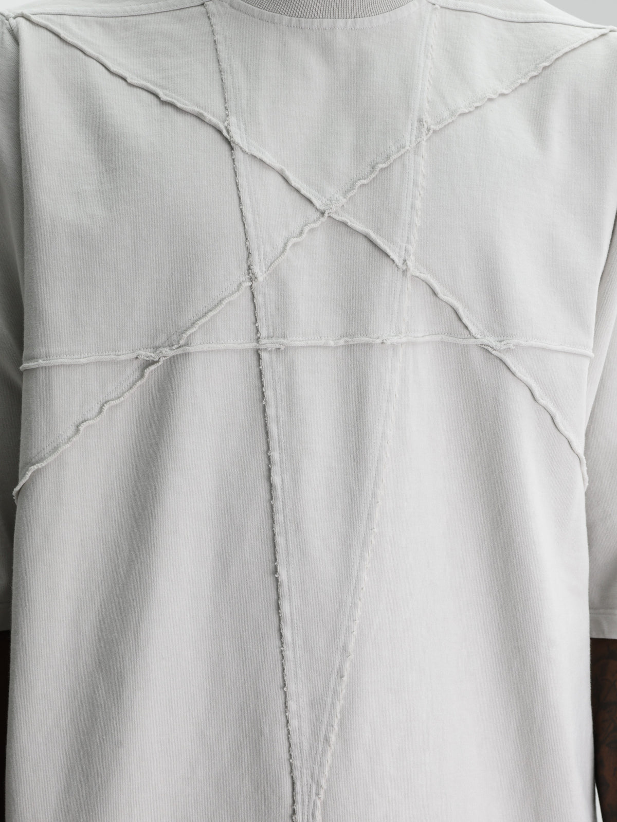 Rick Owens T-Shirt Jumbo Ss  Knit Milk Wash