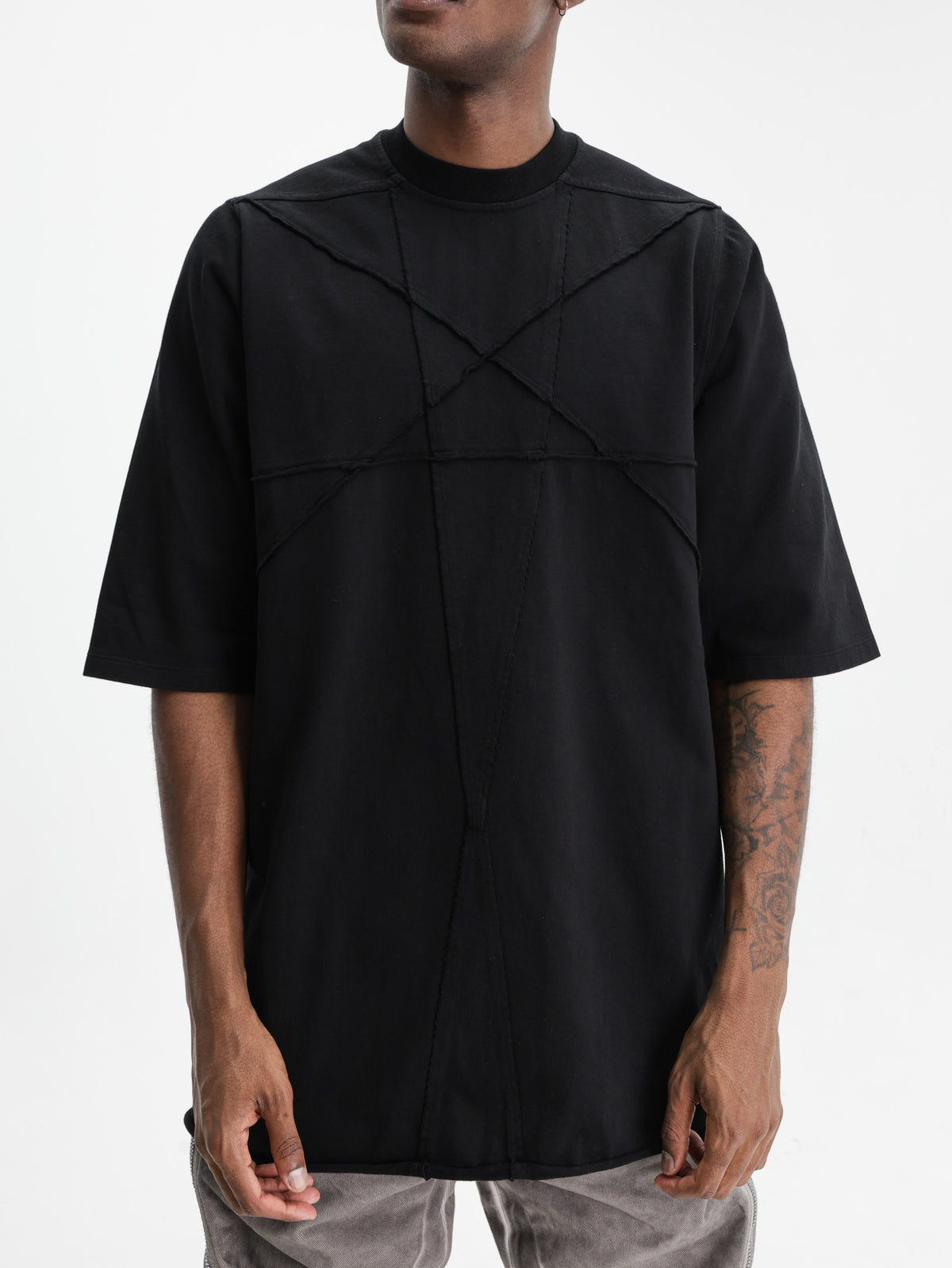 Rick Owens T-Shirt Jumbo Ss T Knit T-Shirt Black