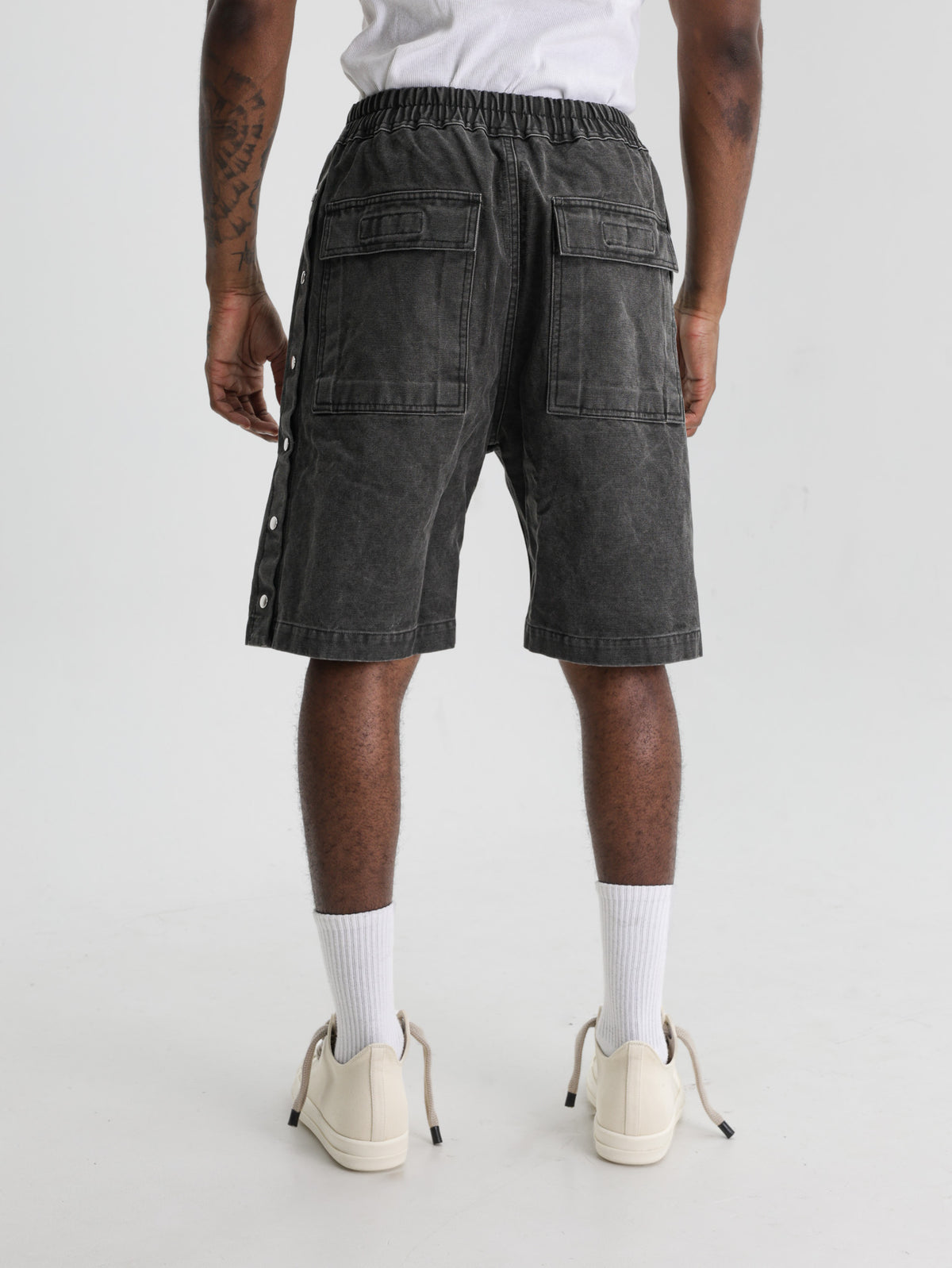 Rick Owens Shorts Pusher Gravel
