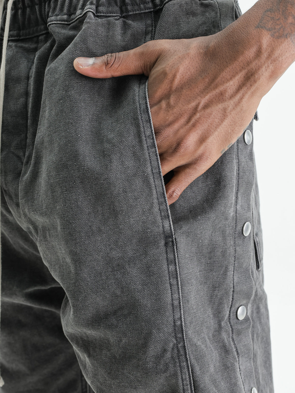 Rick Owens Shorts Pusher Gravel