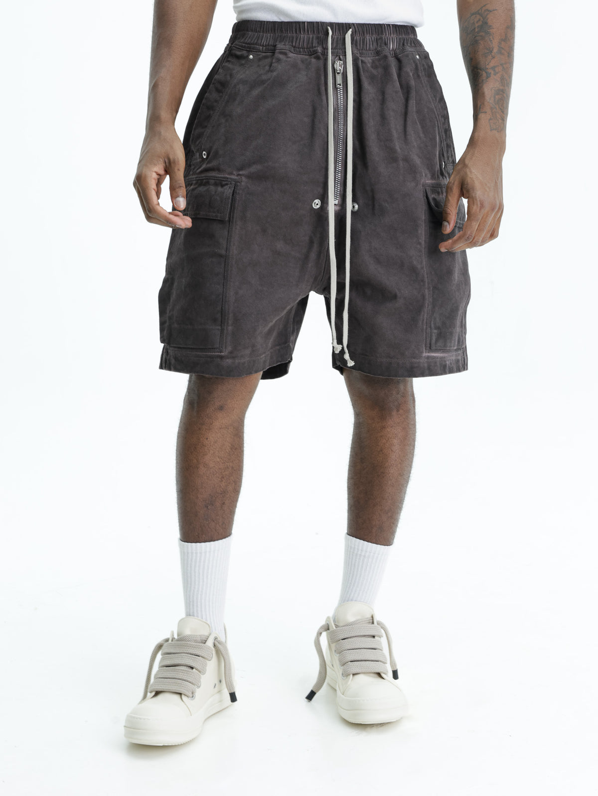 Rick Owens Shorts Cargobela Grape