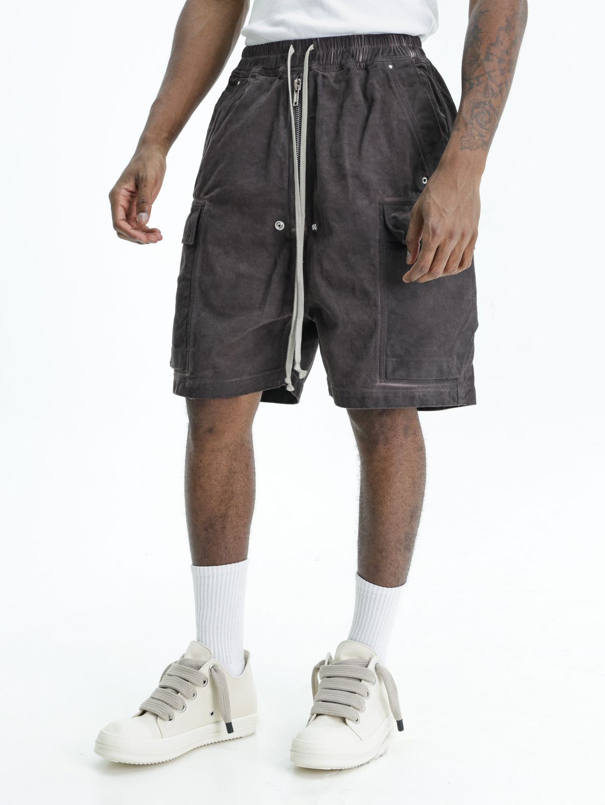 Rick Owens Shorts Cargobela Grape