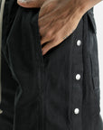 Rick Owens Pants Wide Pusher Black