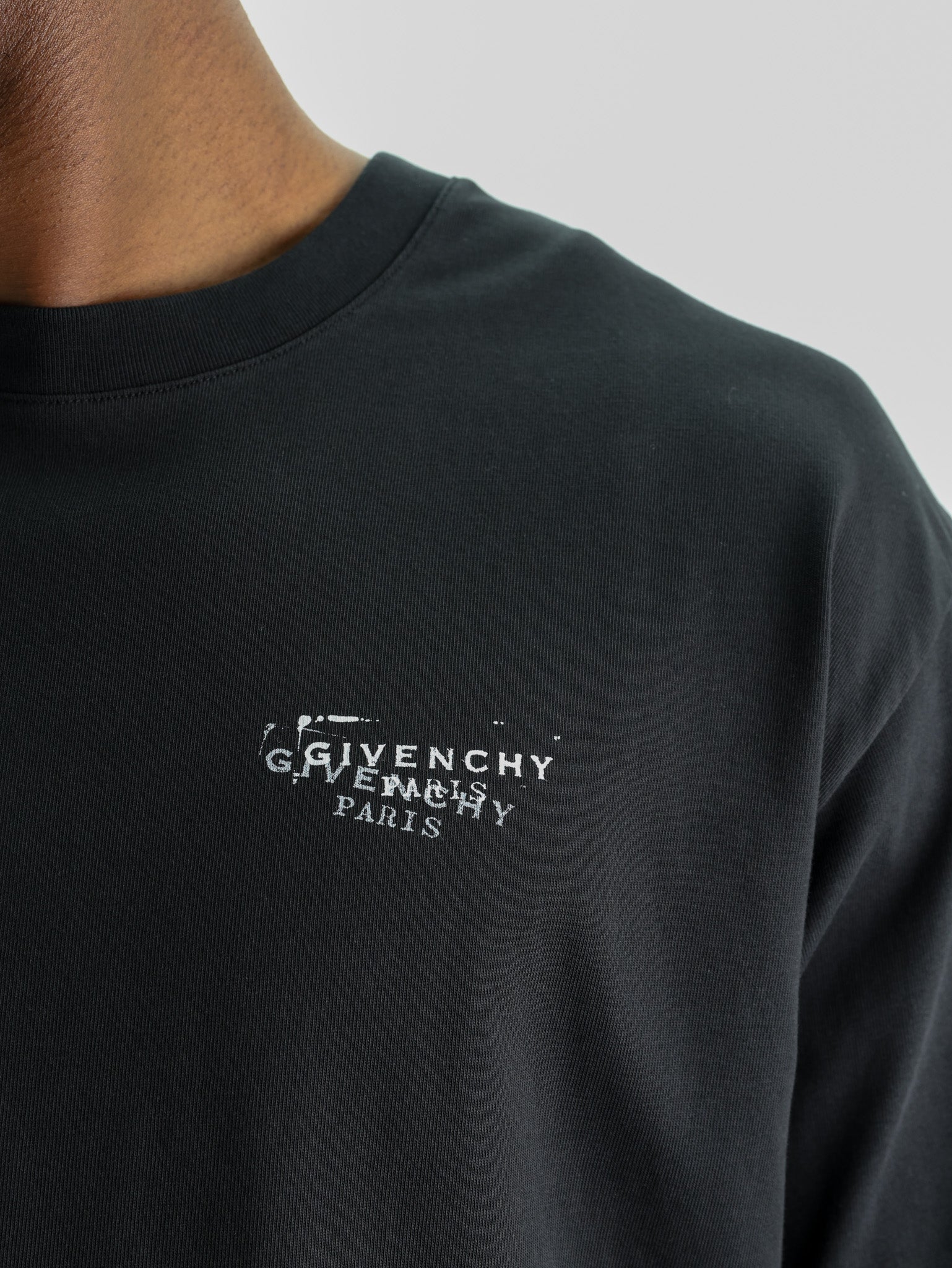 Givenchy T-Shirt With Stamp Print Black - AL Capone Premium