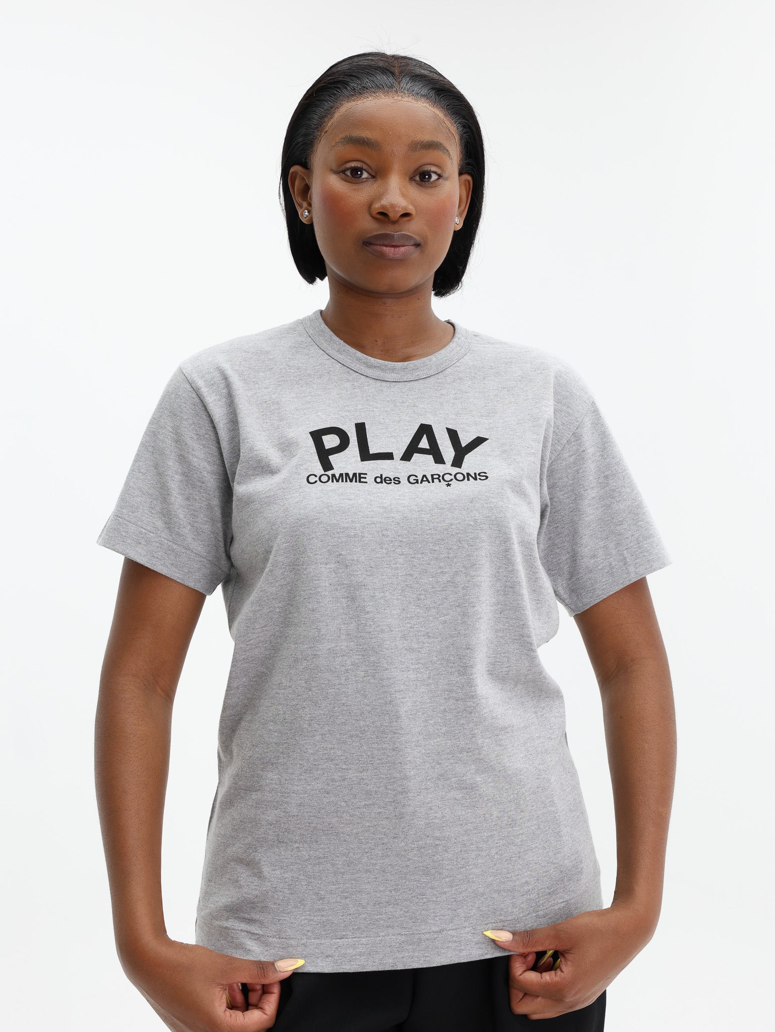 トップス PLAY COMME des GARCONS Comme Des Garçons Play logo-print T-shirt | White | FARFETCH ZA