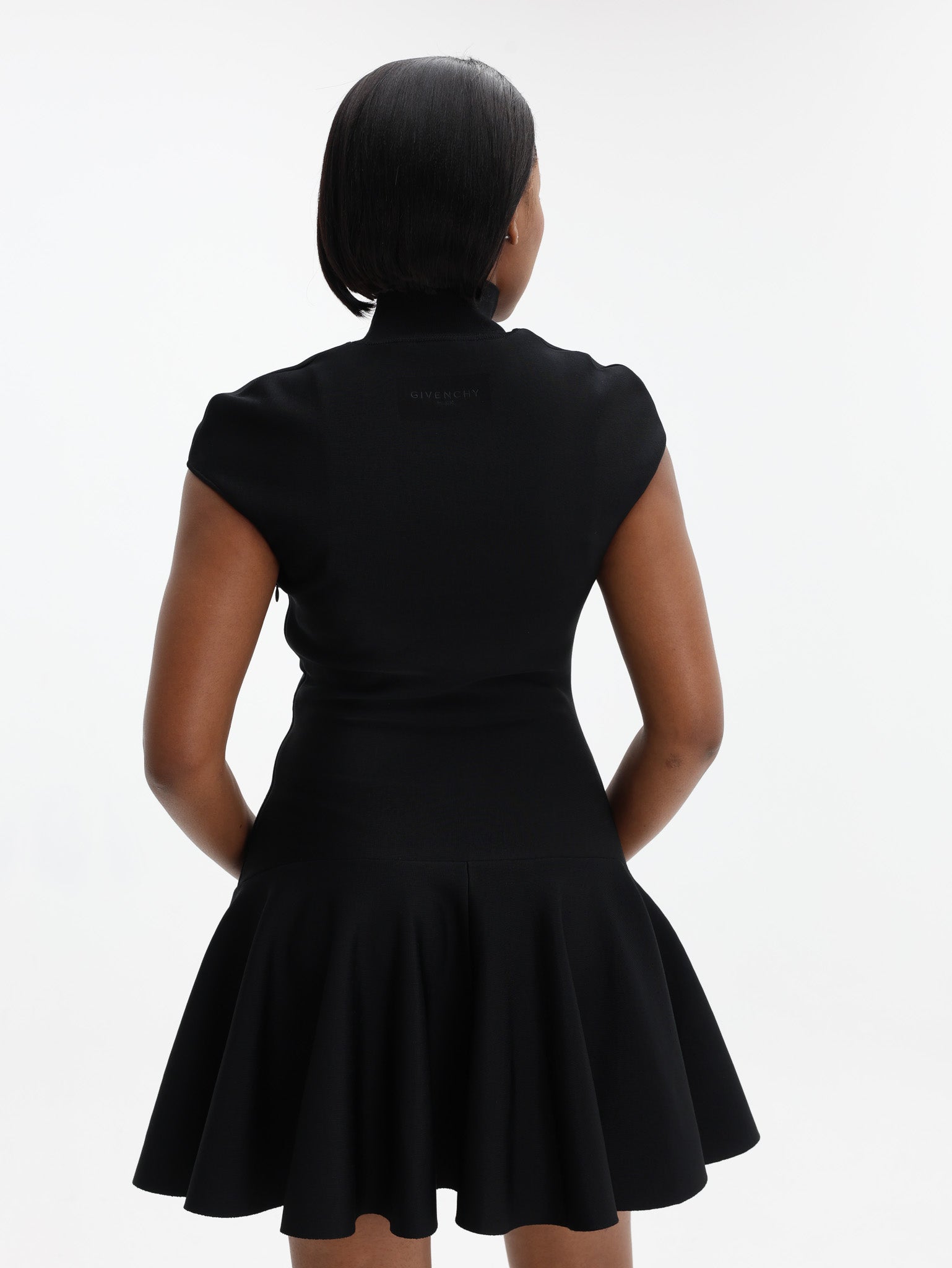 Givenchy Flared Mini Dress Black