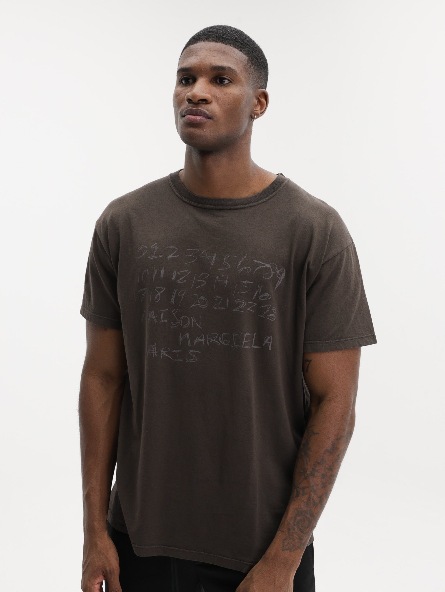 Maison Margiela Numerical T-Shirt Brown - AL Capone Premium