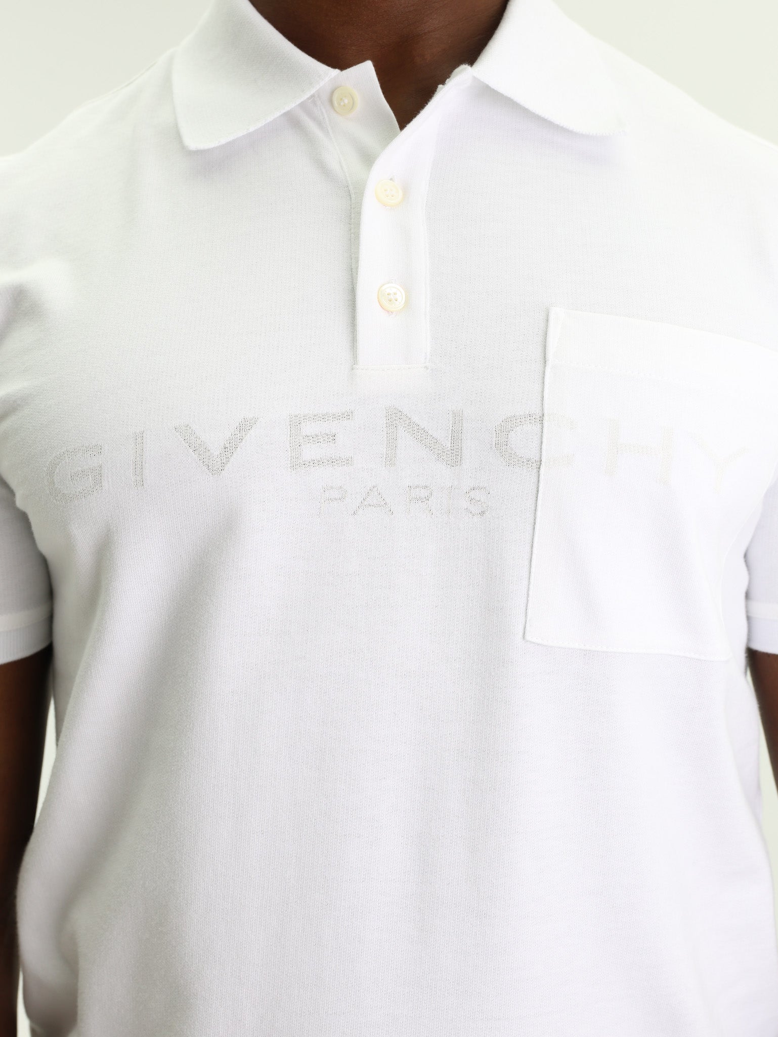 Givenchy Polo Jacquard White - AL Capone Premium