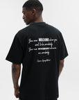 Capone T-Shirt Oversized Back Print Black