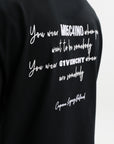 Capone T-Shirt Oversized Back Print Black