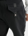 Capone Sweatpants Side Zip Black