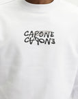 Capone Sweater Double Logo White