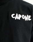 Capone T-Shirt Corner Logo Black-White
