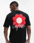 Capone T-Shirt Flower Logo Black