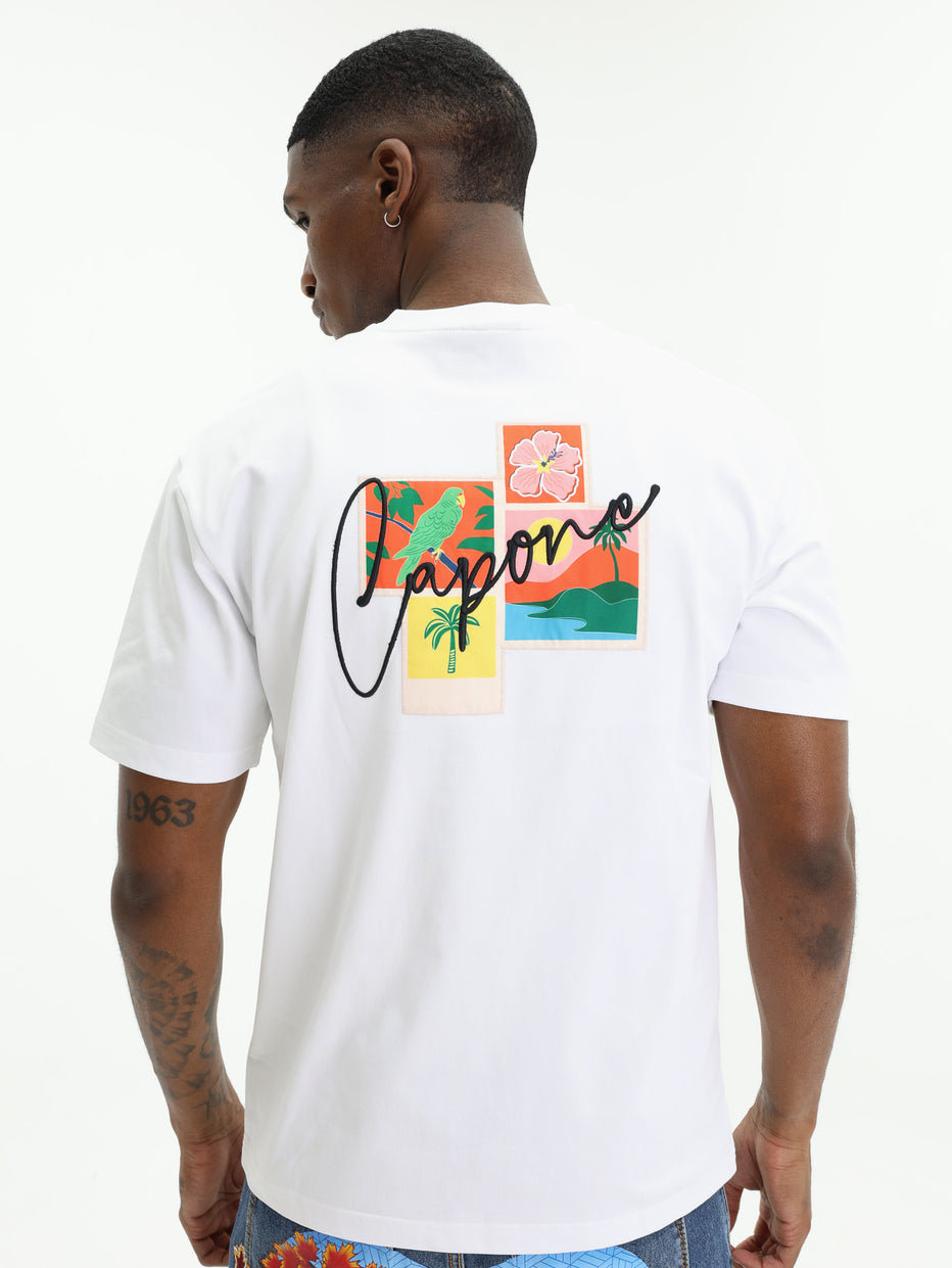 Capone T-Shirt Logo White-Black - AL Capone Premium
