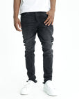 Purple Jeans Low Rise Skinny Black
