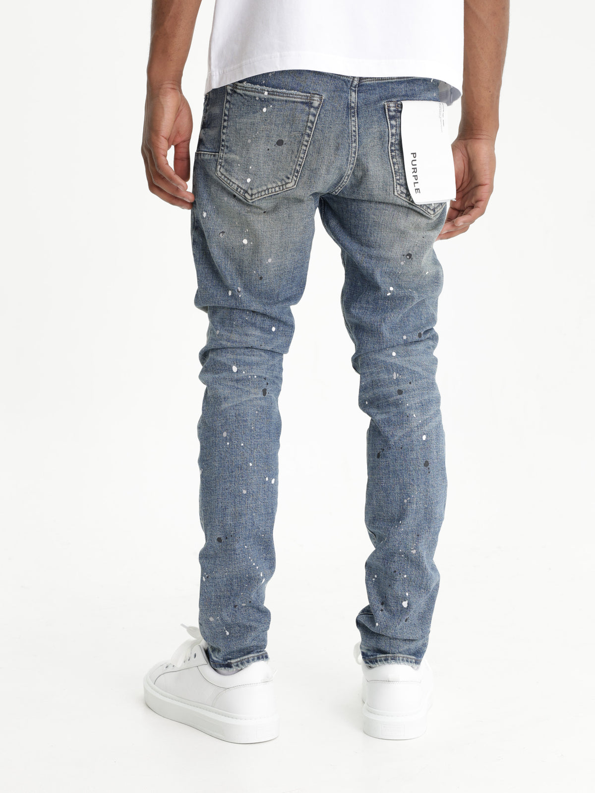 Purple Jeans Low Rise Skinny Mild Indigo