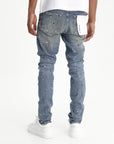 Purple Jeans Low Rise Skinny Mild Indigo