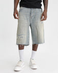 Purple Shorts Wide Leg Antique Tinted