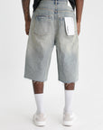 Purple Shorts Wide Leg Antique Tinted