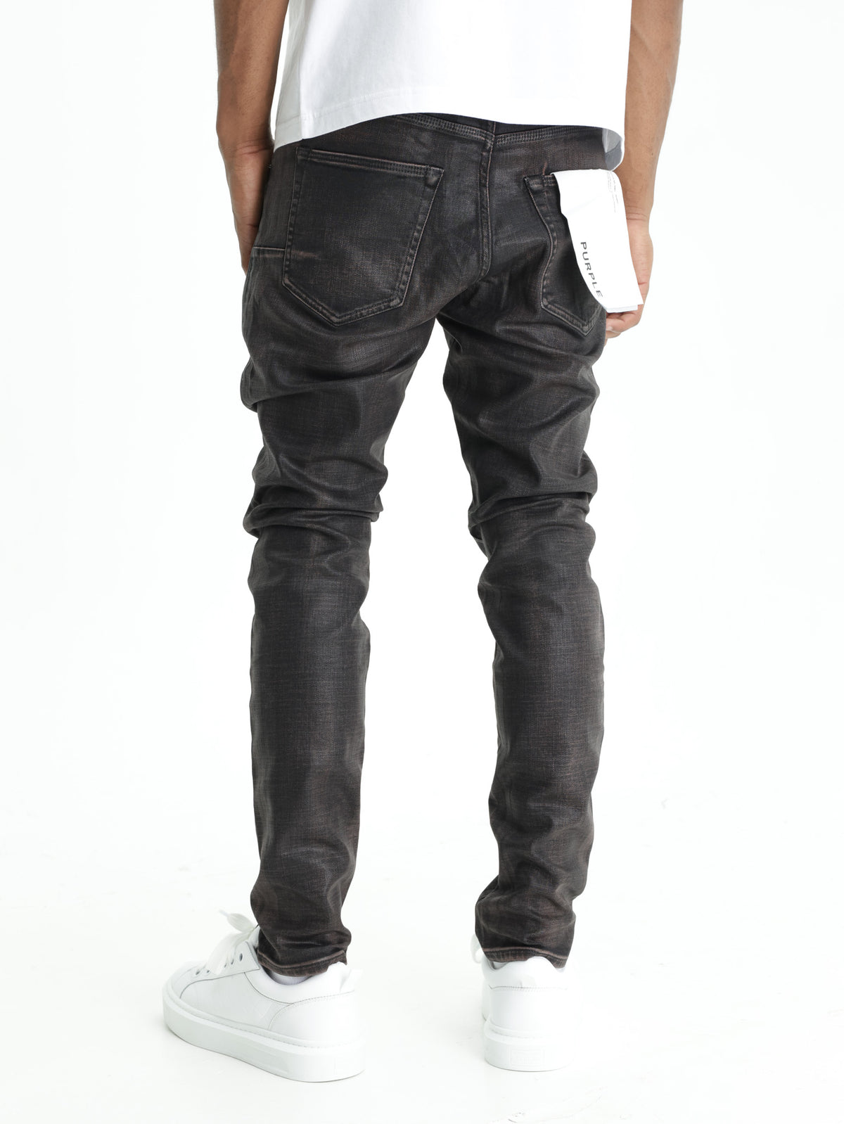 Purple Jeans Low Rise Skinny Brandy Brown Marble