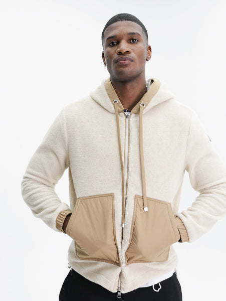 MONCLER ドルマンスリーブ マウンテンパーカー ベージュ 00 ポンチョ Moncler Cardigan Zip Up Amber Brown - AL Capone Premium