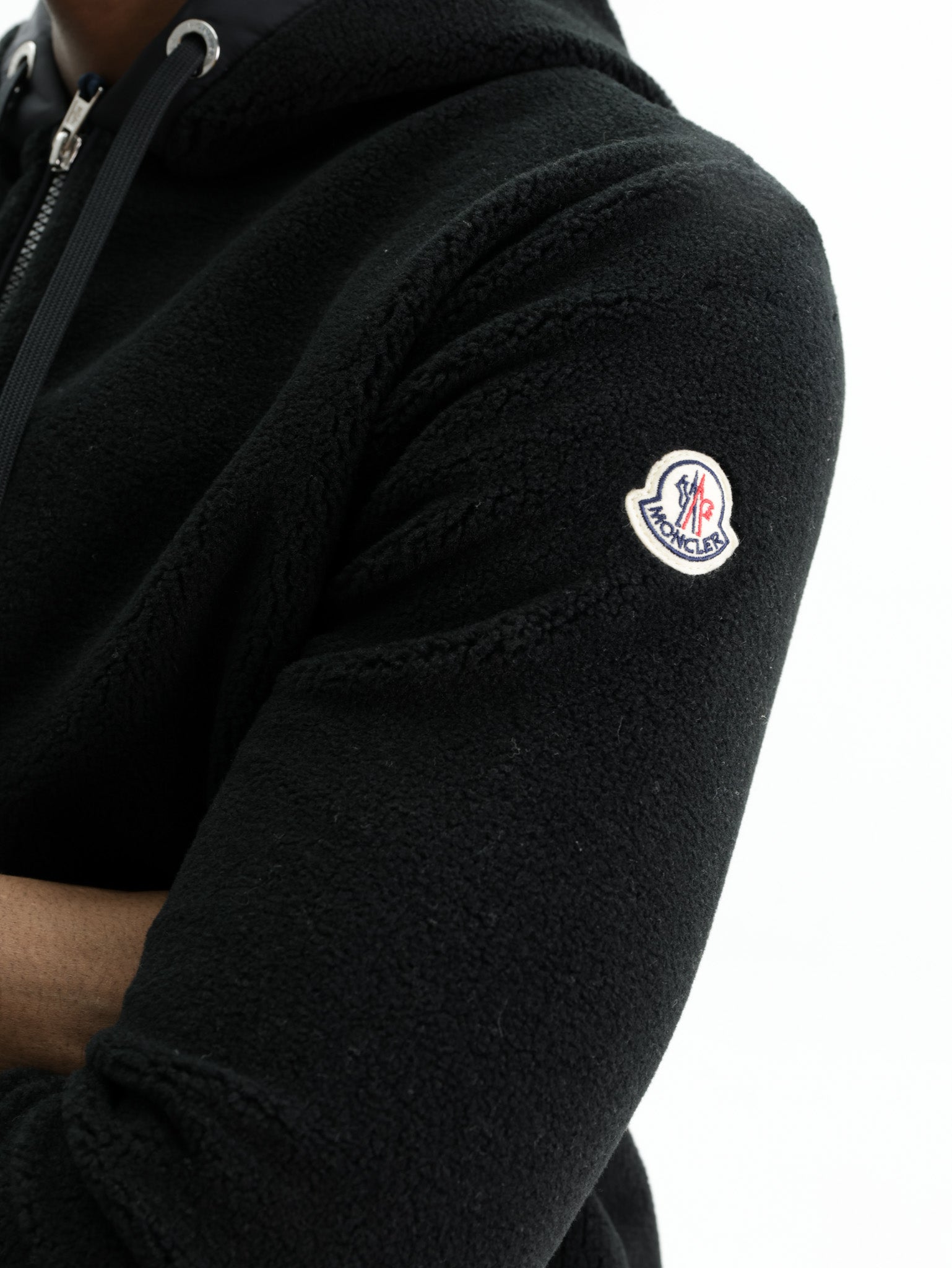 MONCLER BLACKジップアップジャケット Moncler Cardigan Zip Up Black - AL Capone Premium