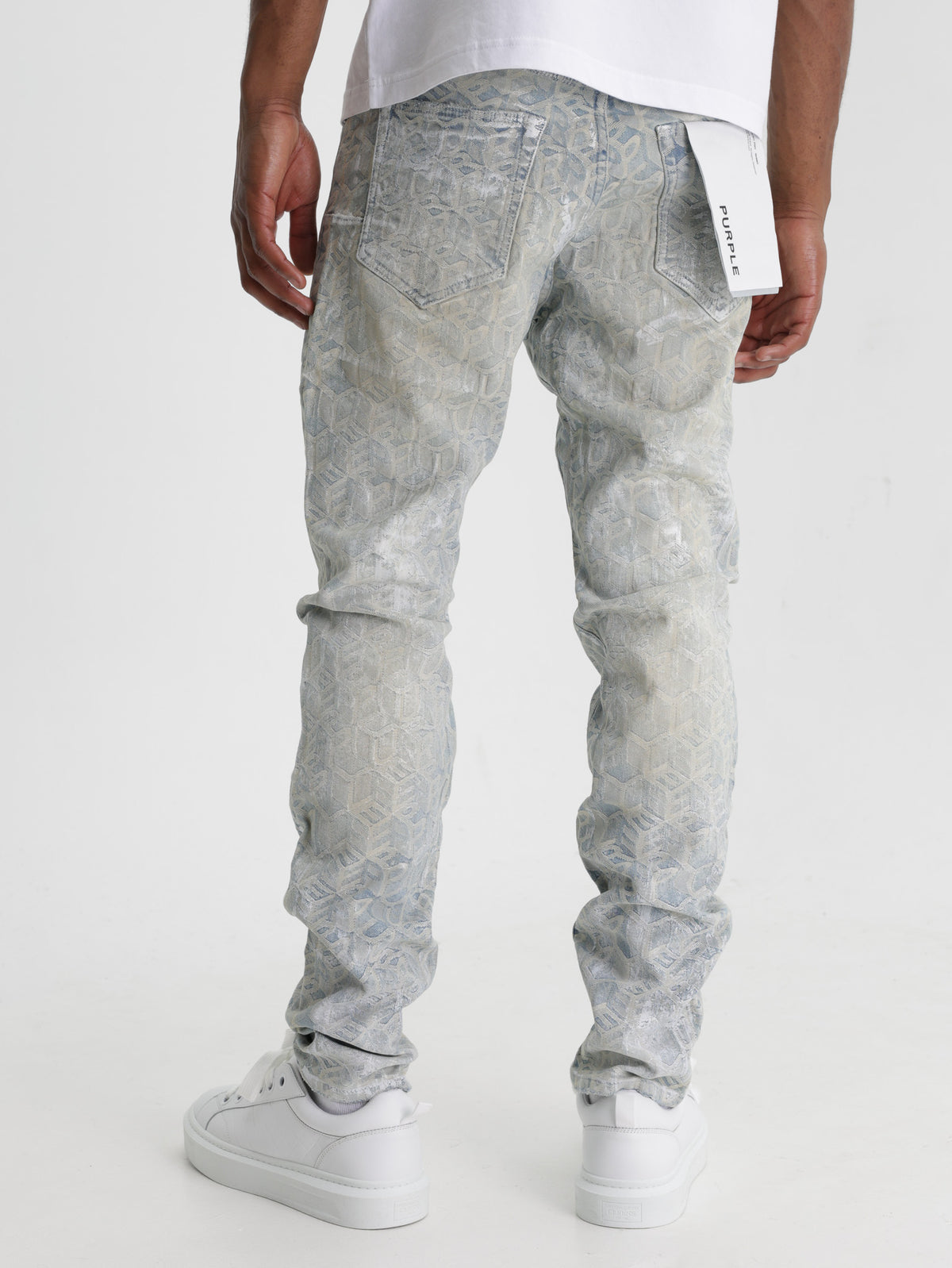 Purple Jeans Low Rise Skinny Light Indigo