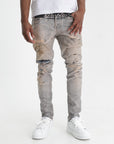 Purple Jeans Low Rise Skinny Light Indigo