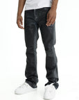 Purple Jeans Low Rise Slim Flare Dirty Coated
