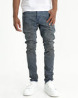 Purple Jeans Low Rise Skinny Mid Indigo
