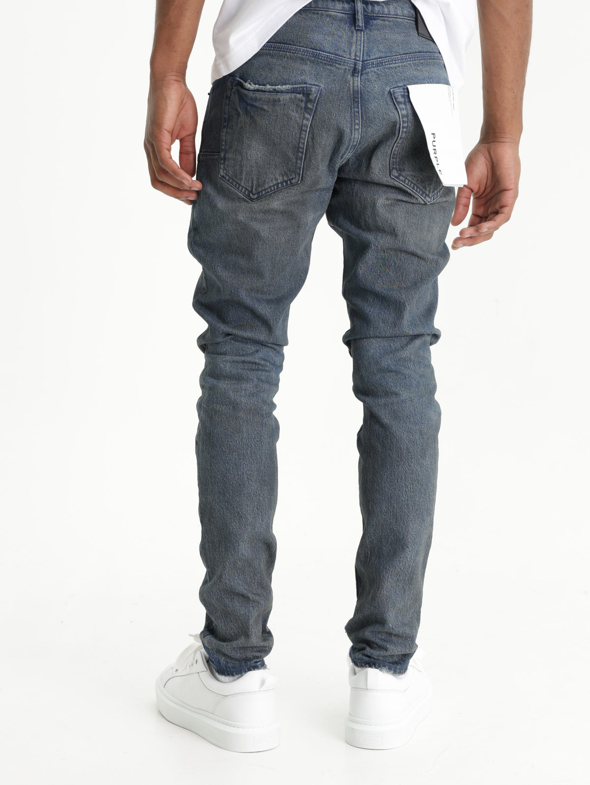Purple Jeans Low Rise Skinny Mid Indigo