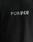 Purple T-Shirt Half & Half Black