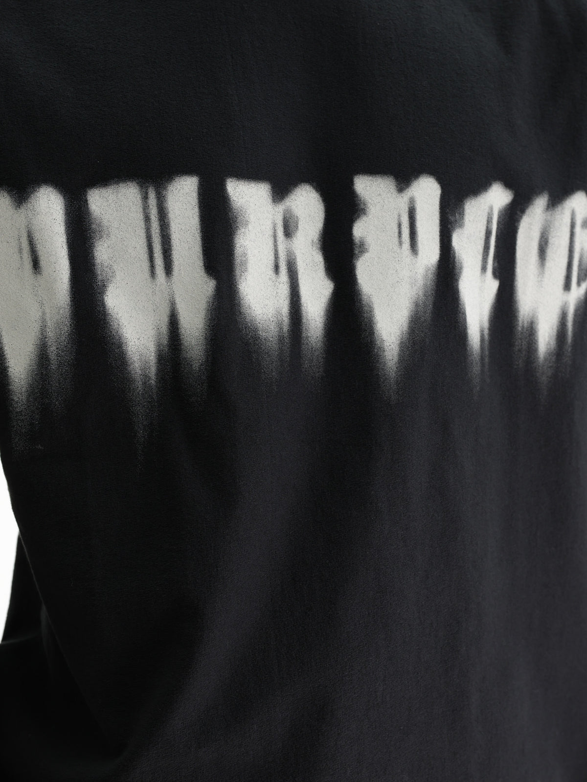 Purple T-Shirt Smudged Gothic Black