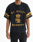 Purple T-Shirt St Violet Stripes Black