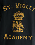 Purple T-Shirt St Violet Stripes Black