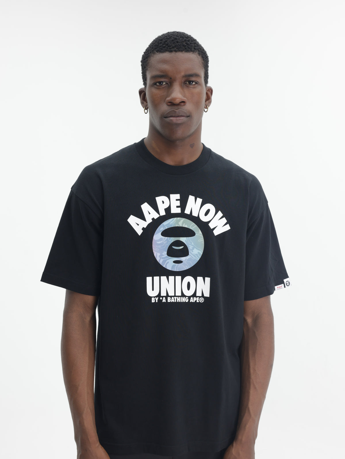 Aape T-Shirt Union Moonface Logo Now Black – AL Capone Premium