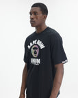 Aape T-Shirt Union Moonface Logo Now Black