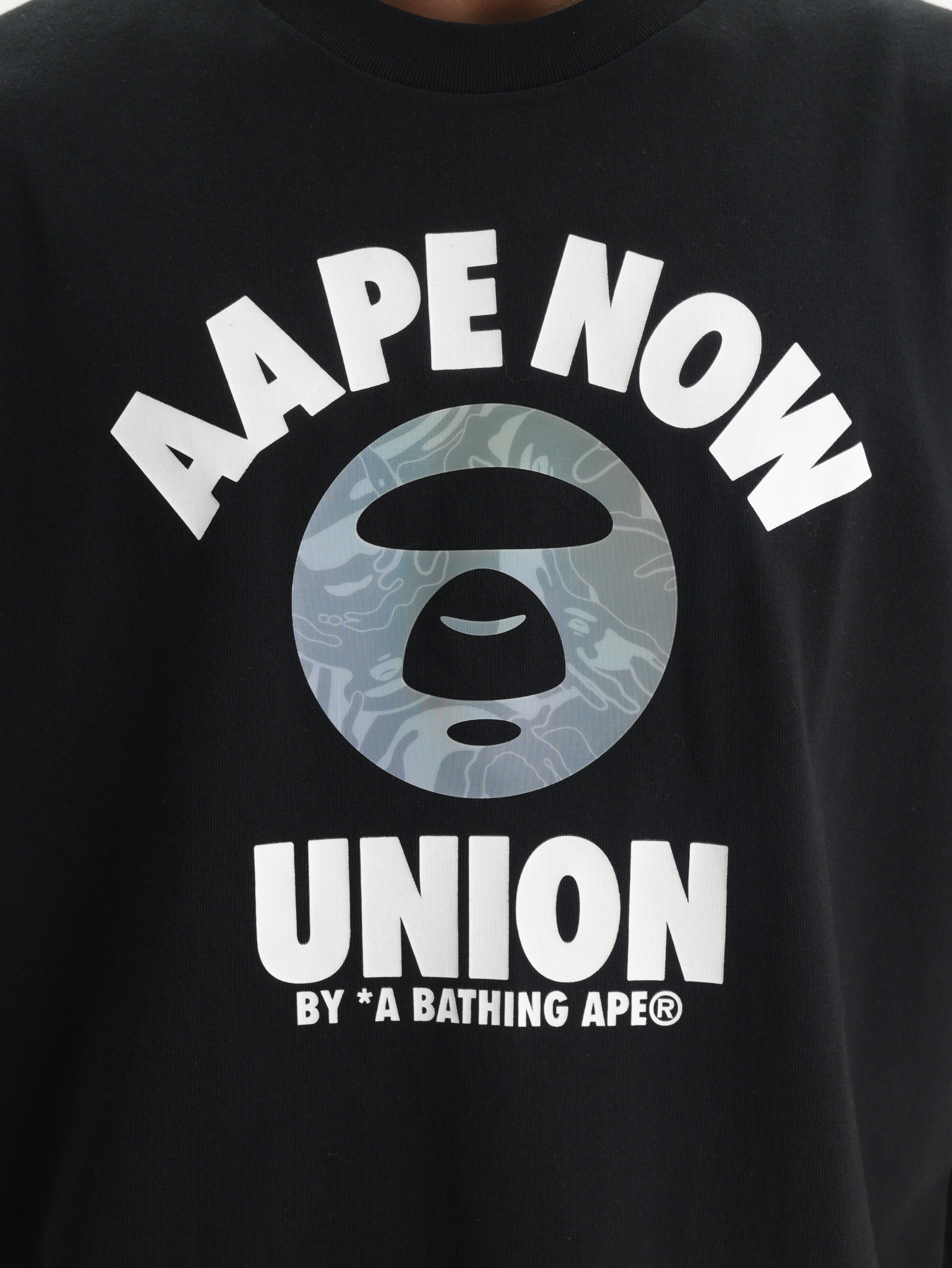 Aape T-Shirt Union Moonface Logo Now Black – AL Capone Premium