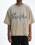 Purple T-Shirt Voltage Script Khaki
