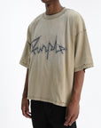 Purple T-Shirt Voltage Script Khaki