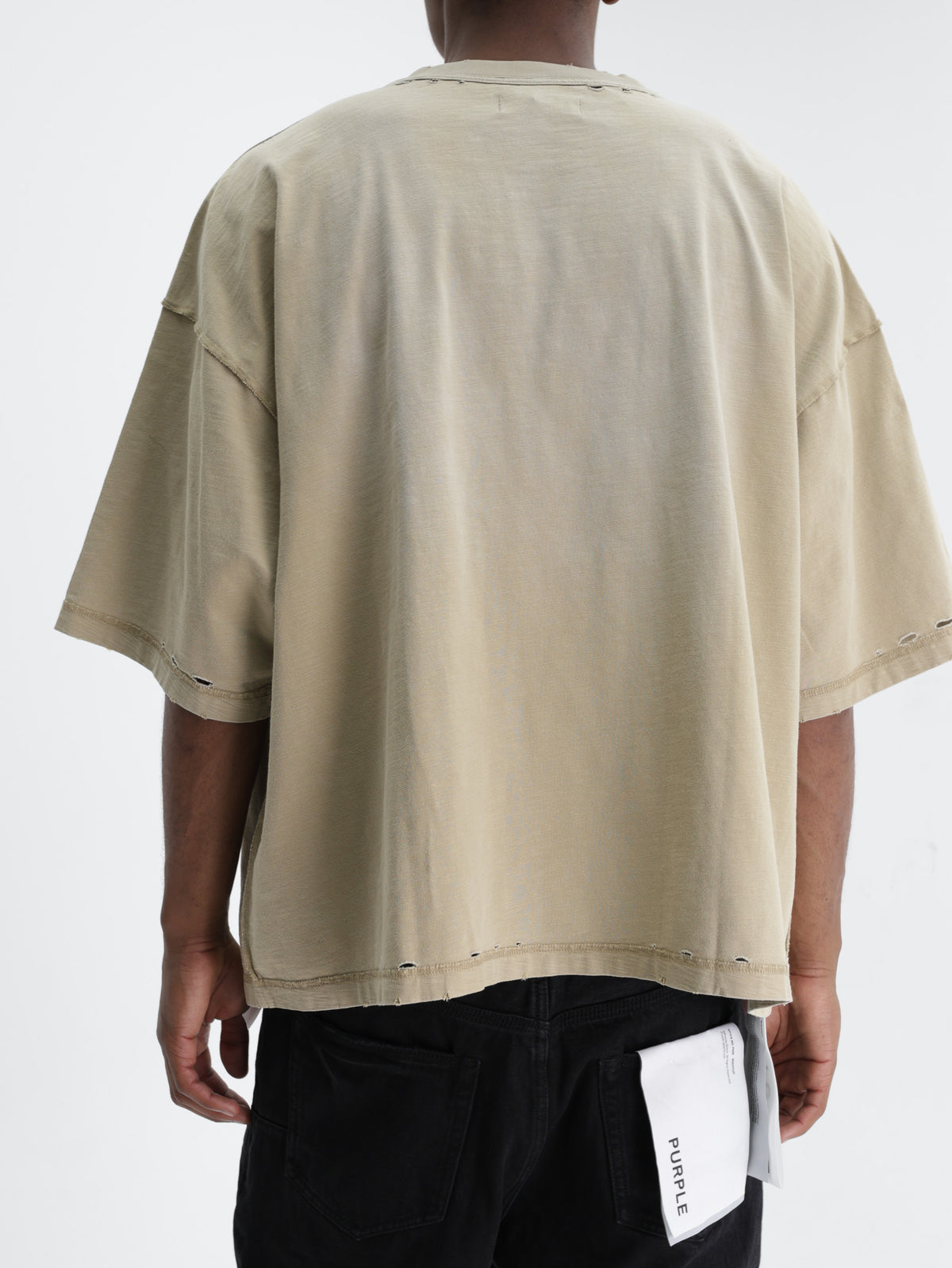 Purple T-Shirt Voltage Script Khaki