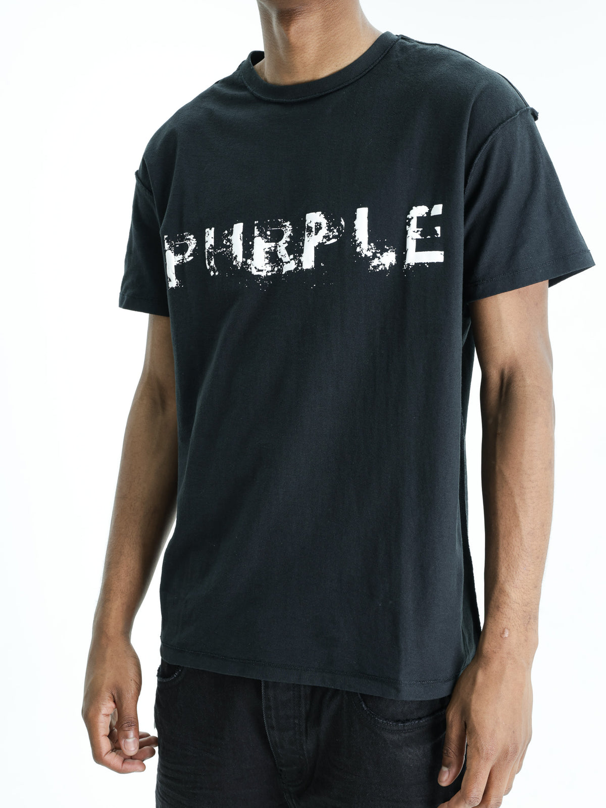Purple T-Shirt Powder Black